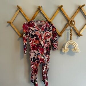 Posh Peanut Pink and Purple Floral Baby Outfit